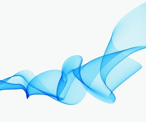 blue wave vector png